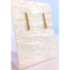 Σκουλαρίκια σε Χρυσό 14Κ - με ζιργκόν (μέρος σετ) (E309)